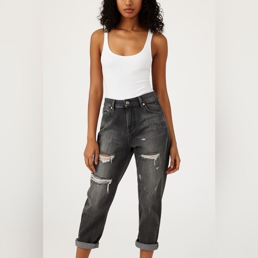 One Teaspoon Awesome Baggies Jeans Black Size 28